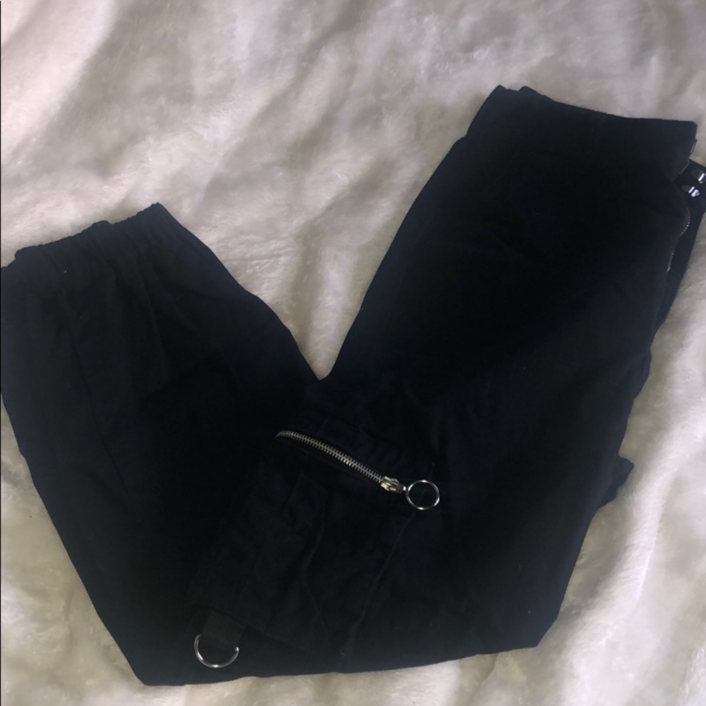 Black Utility Joggers